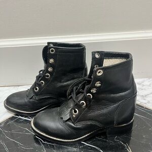 Justin Kids Lace-Up Paddock Boots